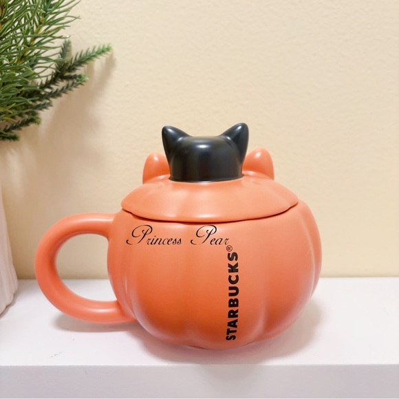 Starbucks Thailand 2024 Halloween Collection Pumpkin Cat Mug - Picture 5 of 8